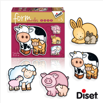 Farm Animals Shaped Puzzle - Jigsaw Puzzle (630x335), Png Download