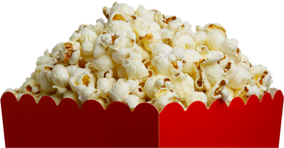 Popcorn Transparent Background - Popcorn Png (1000x503), Png Download
