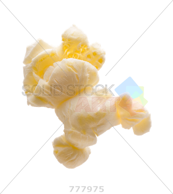 Stock Photo Of Yellow Popcorn Isolated On Transparent - Photograph (340x381), Png Download