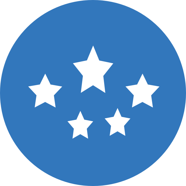 Medium Blue Stars Svg Clip Arts 600 X 600 Px (600x600), Png Download