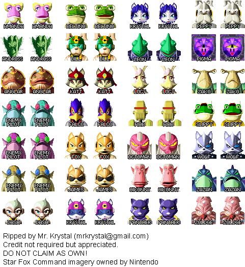 Mugshots - Star Fox Command Icons (486x533), Png Download