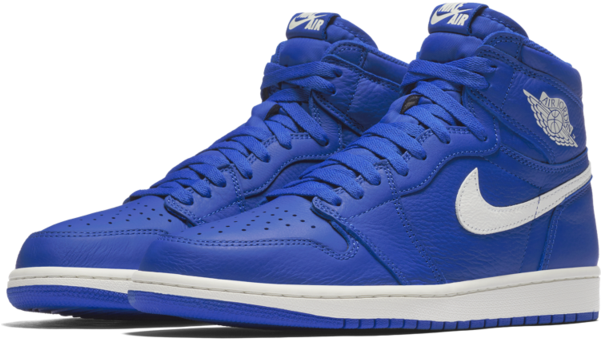 Air Jordan 1 Retro High Og 'hyper Royal' - Jordan 1 Hyper Royal (600x600), Png Download