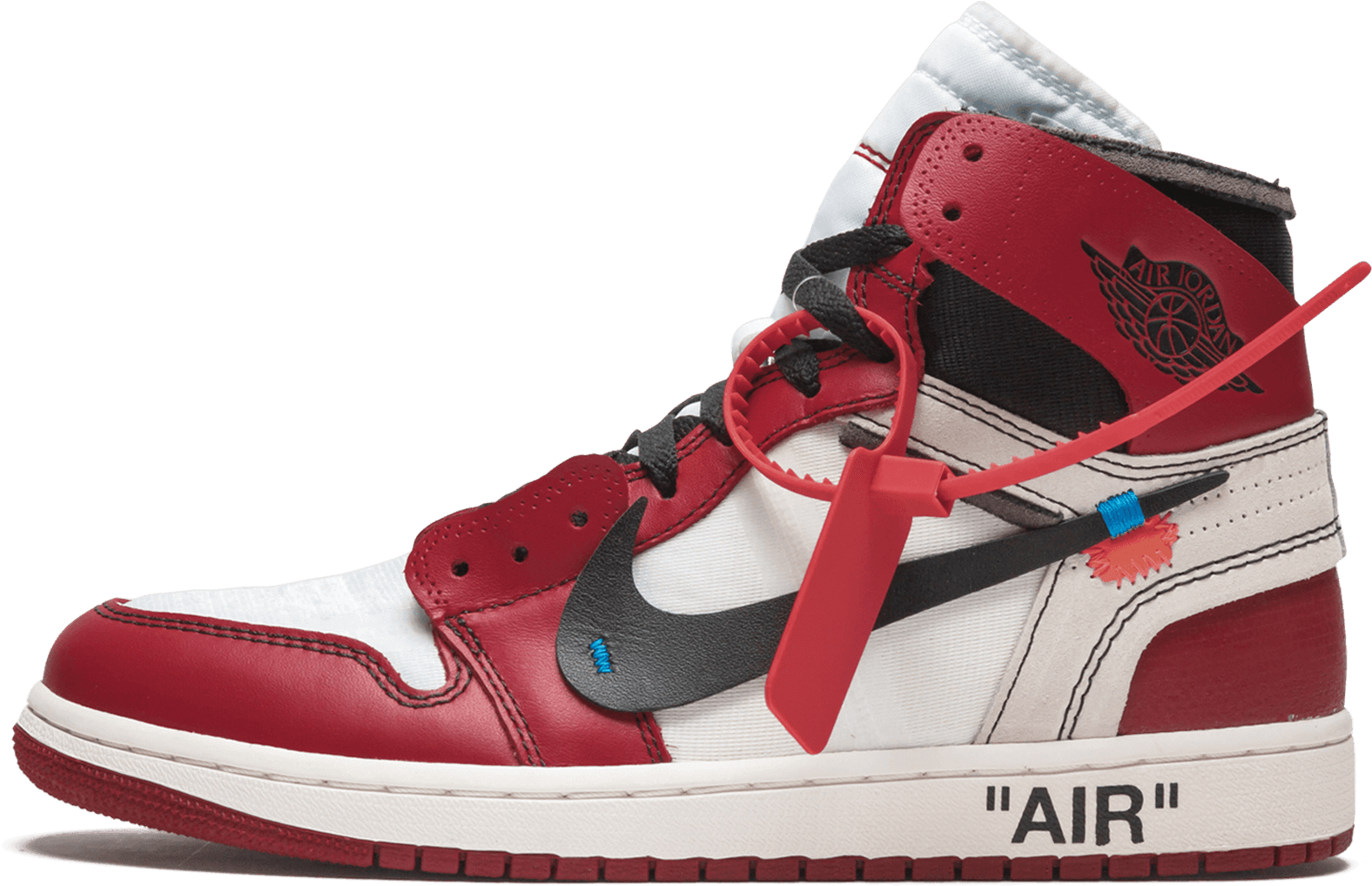 Nike X Off White Air Jordan 1 "chicago" - Jordan 1 Off White Chicago (800x480), Png Download