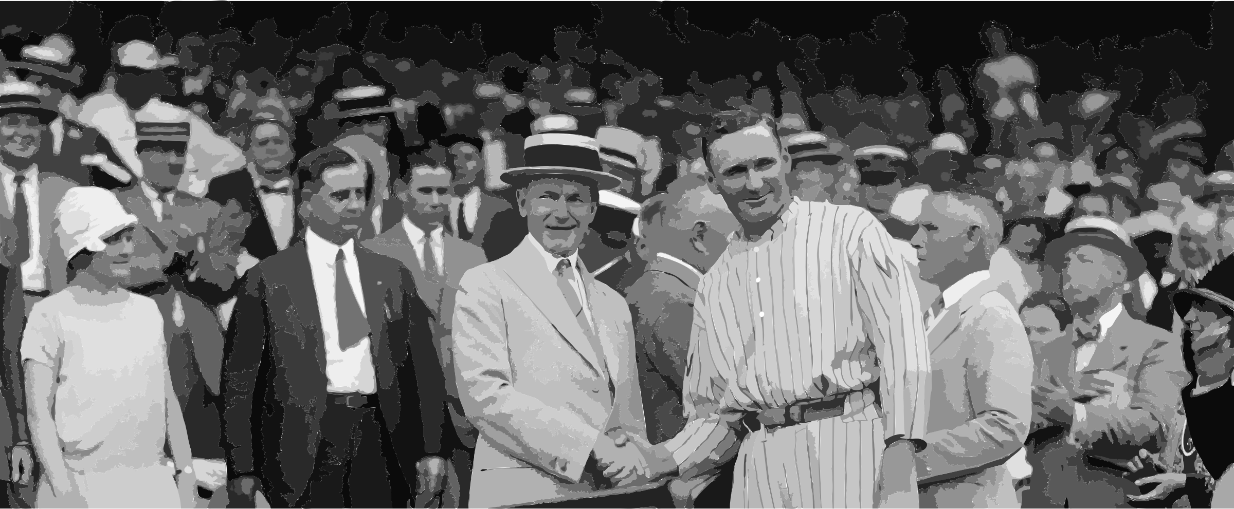 Walter Johnson Hands Clipart Walter Johnson Minnesota - Calvin Coolidge Walter Johnson (900x372), Png Download