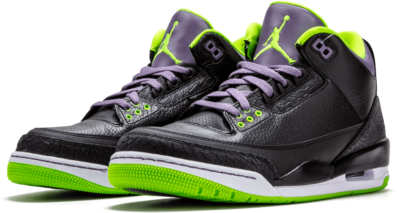 One Of The Interesting Developments In The Jordan Sneaker - Air Jordan 3 Retro 'joker' - 136064-018, Size: 10, (1000x600), Png Download