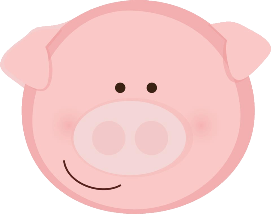 Pig Face Clipart - Clip Art (900x710), Png Download