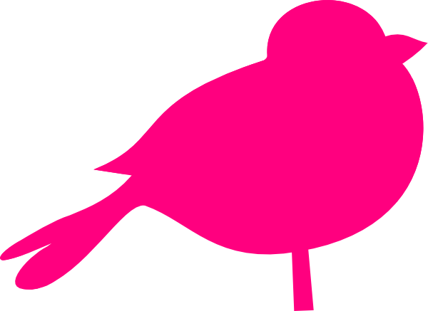 Pink Sparrow Svg Clip Arts 600 X 437 Px (600x437), Png Download