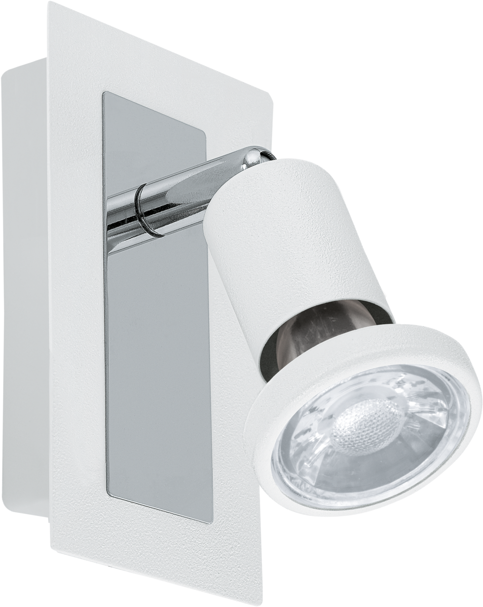 Sarria Led Wall Mounted Spotlight White, Chrome - Eglo 94958 | Spot Light Fitting | Sarria (1600x1600), Png Download