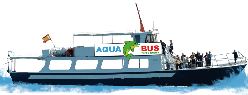 Ferry Boat Transparent Images - Aquabus Ferry Boats Formentera (940x380), Png Download