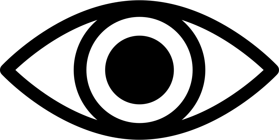 Eye Variant With Enlarged Pupil Comments - Eye Minimalist (980x492), Png Download