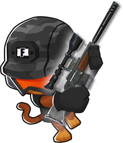 Memeso - Full Auto Rifle Btd6 (399x464), Png Download