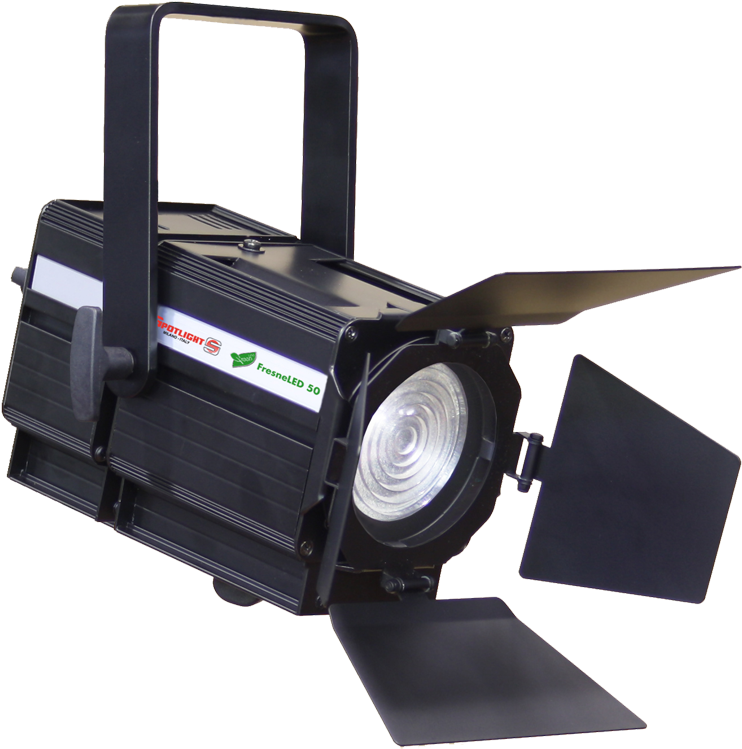 White Spotlight Led Fresnel 50w - Spotlight Mini Fresnel 300w (800x800), Png Download