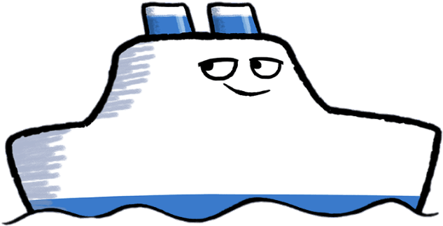 Bryan The Ferry Looking Sidewards - Toot The Tiny Tugboat (676x435), Png Download