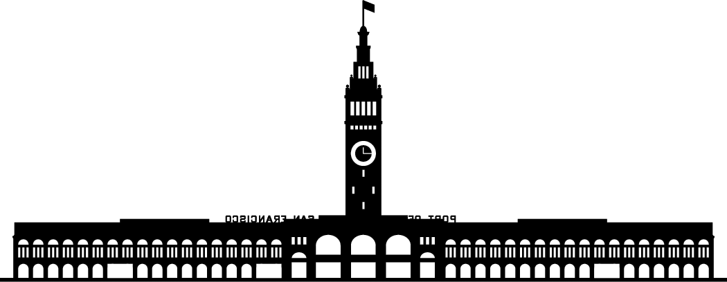 The Ferry Building - Ferry Building San Francisco Icon (1050x408), Png Download