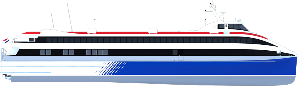 35 Knots - Ferry (1300x575), Png Download