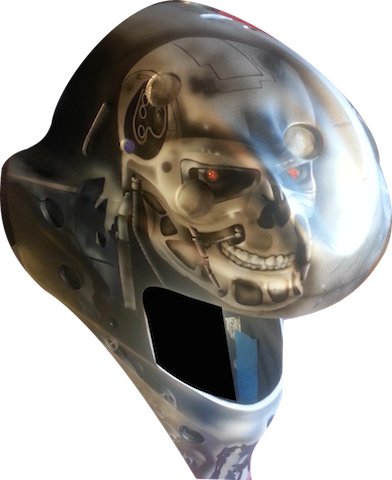 Click To Enlarge Image Terminatorrighttoplarge - Skull (392x480), Png Download