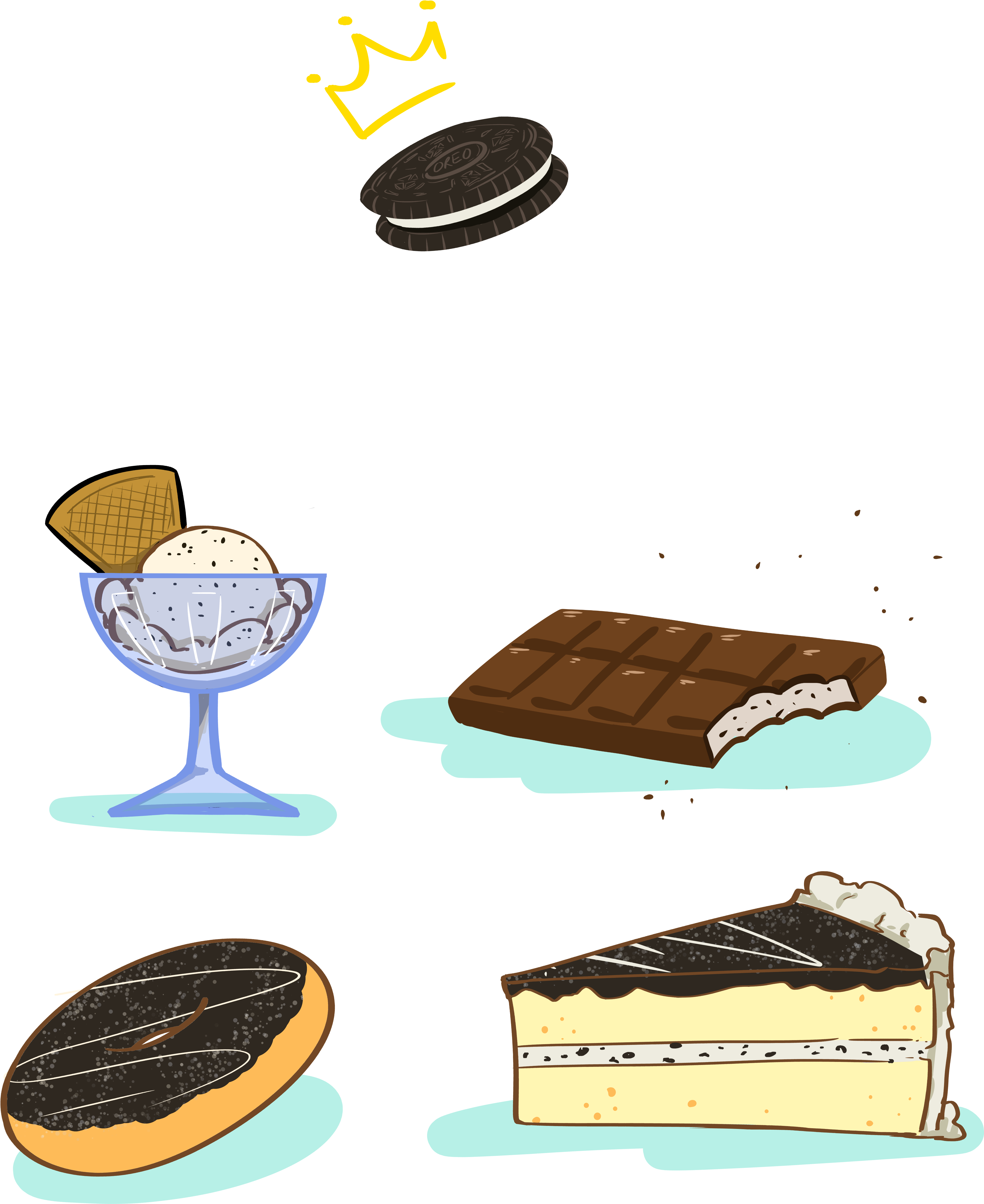 But Eating Just The Oreo Cookie And Drinking Milk Is (4943x5557), Png Download