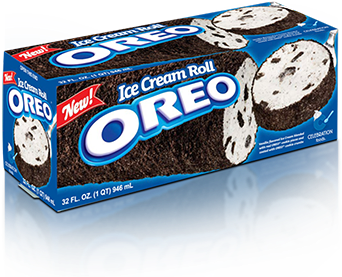 Image - Oreo - Oreo Ice Cream Roll - 32 Fl Oz (511x360), Png Download