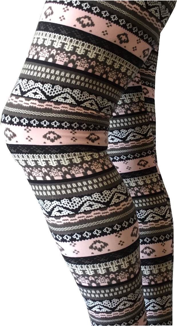 Grey & Pink Aztec Border (819x1231), Png Download