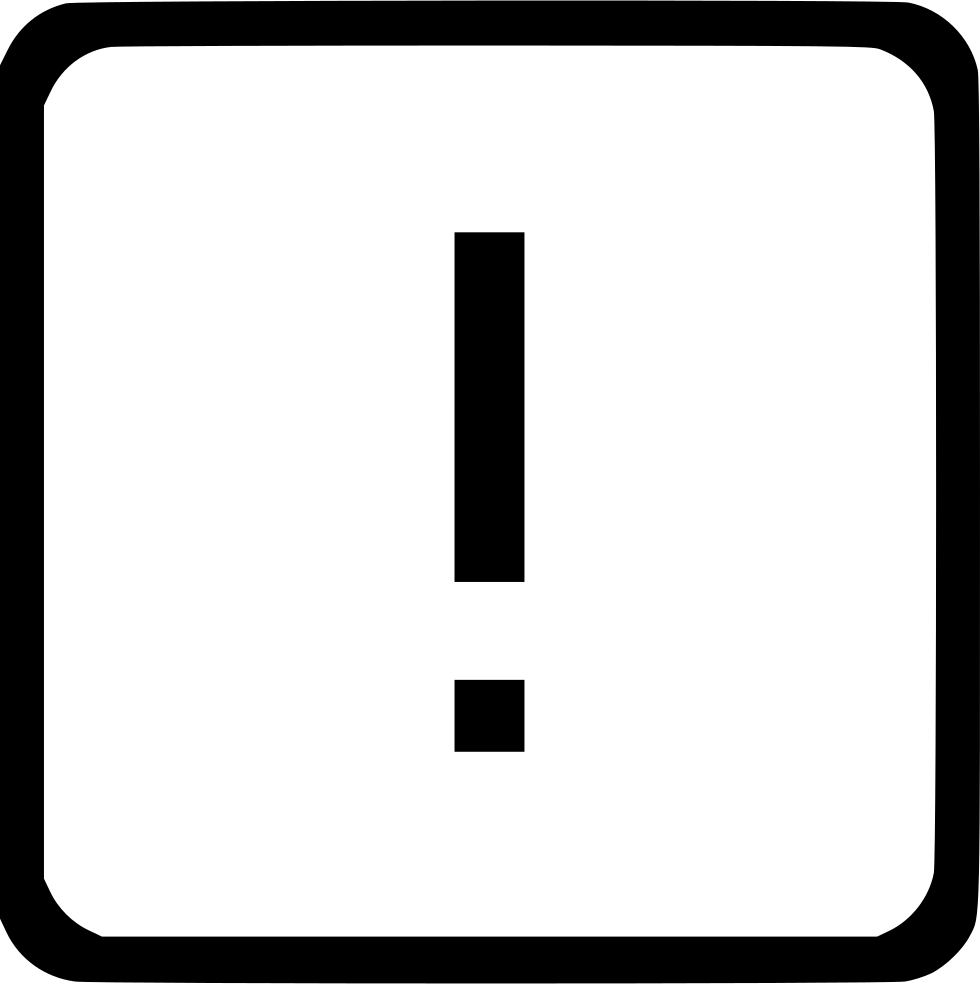 Exclamation Mark Latin Keyboard Element Warning Error - Treppen Symbol (980x984), Png Download