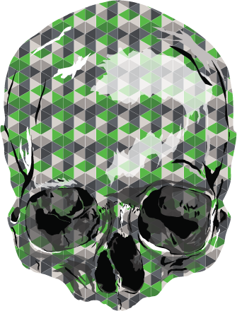 Border Skull - Skull (335x440), Png Download