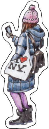 I Love Ny People - Cartoon (480x480), Png Download