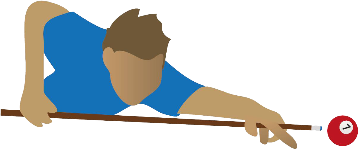 There Are Many Ways To Hold A Pool Cue, Very Similar - Hold A Pool Stick (1234x530), Png Download