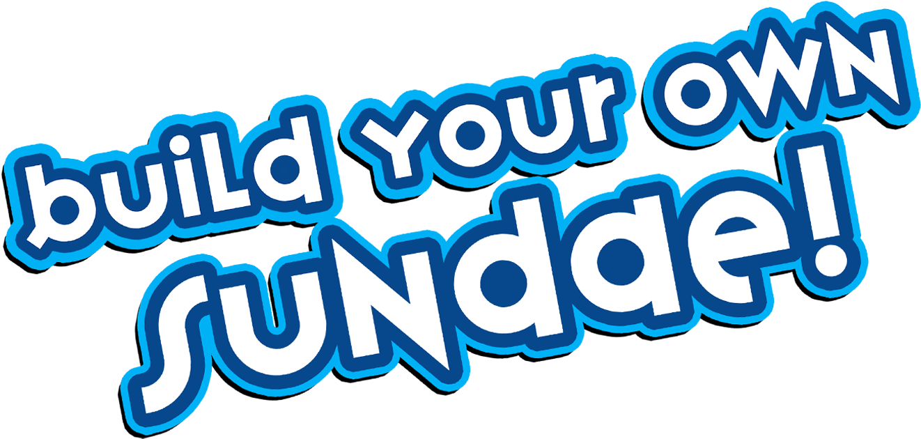 Build Your Own Sundae - Make Your Own Sundae Sign (1411x656), Png Download
