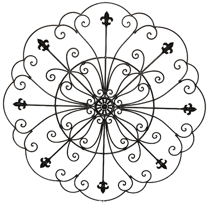 Wrought Iron Doors In Midland Texas - French Decorative Designs (450x450), Png Download