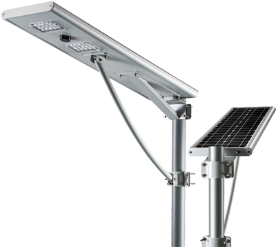 All In One Solar Integrated Led Street Light Pir Motion - Solar & Motion Sensored Led Street Light (500x500), Png Download