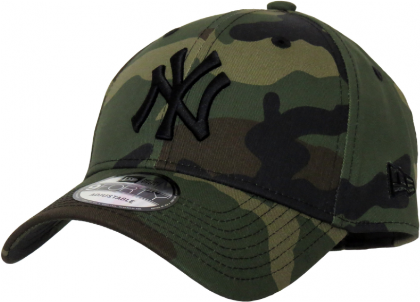 New Era 9forty Curved Cap Ny New York Yankees - Ny Camouflage Cap (900x1163), Png Download