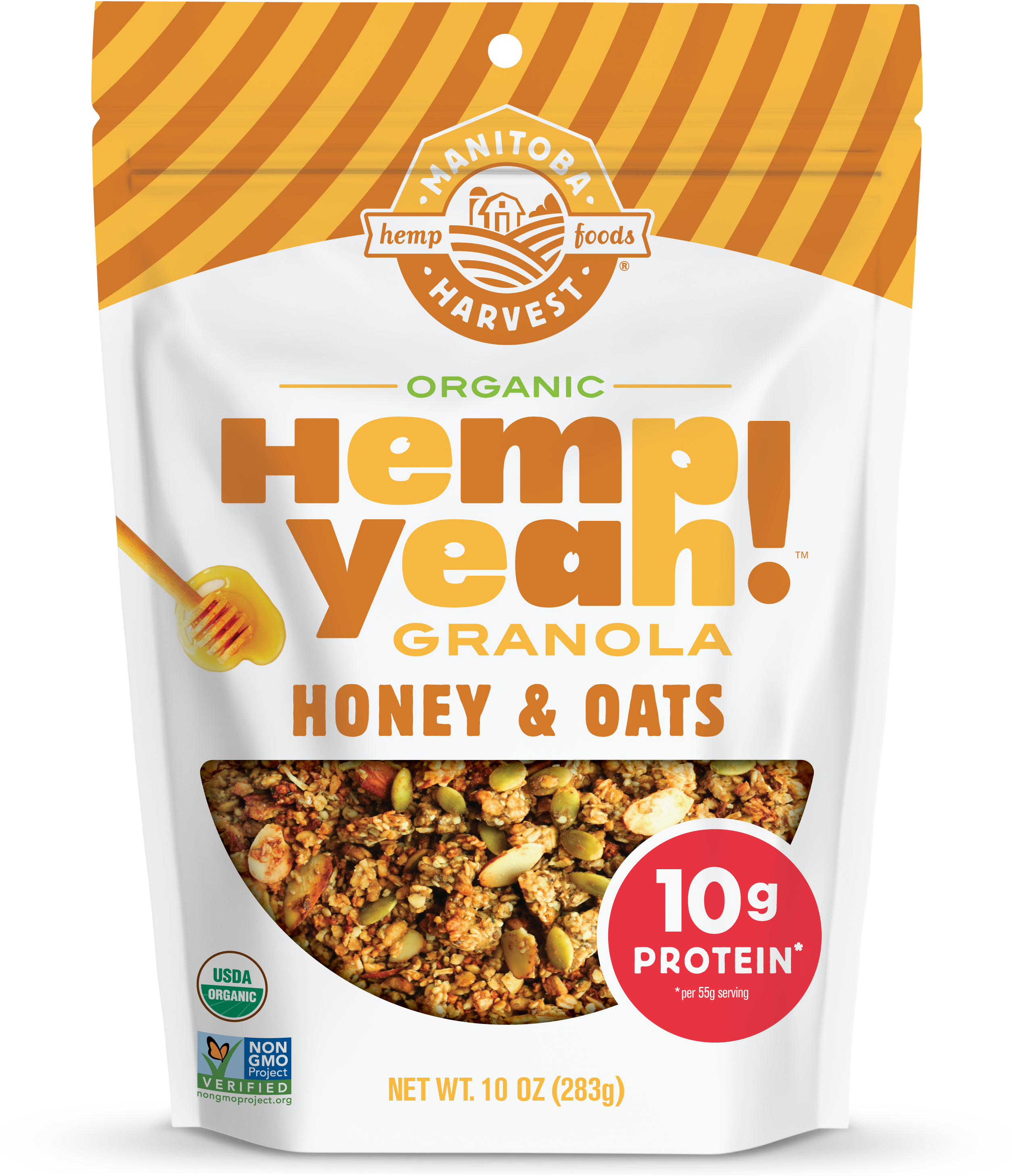 Honey & Oats Organic Granola - Manitoba Harvest - Hemp Protein Smoothie Vanilla Chai (2801x3509), Png Download