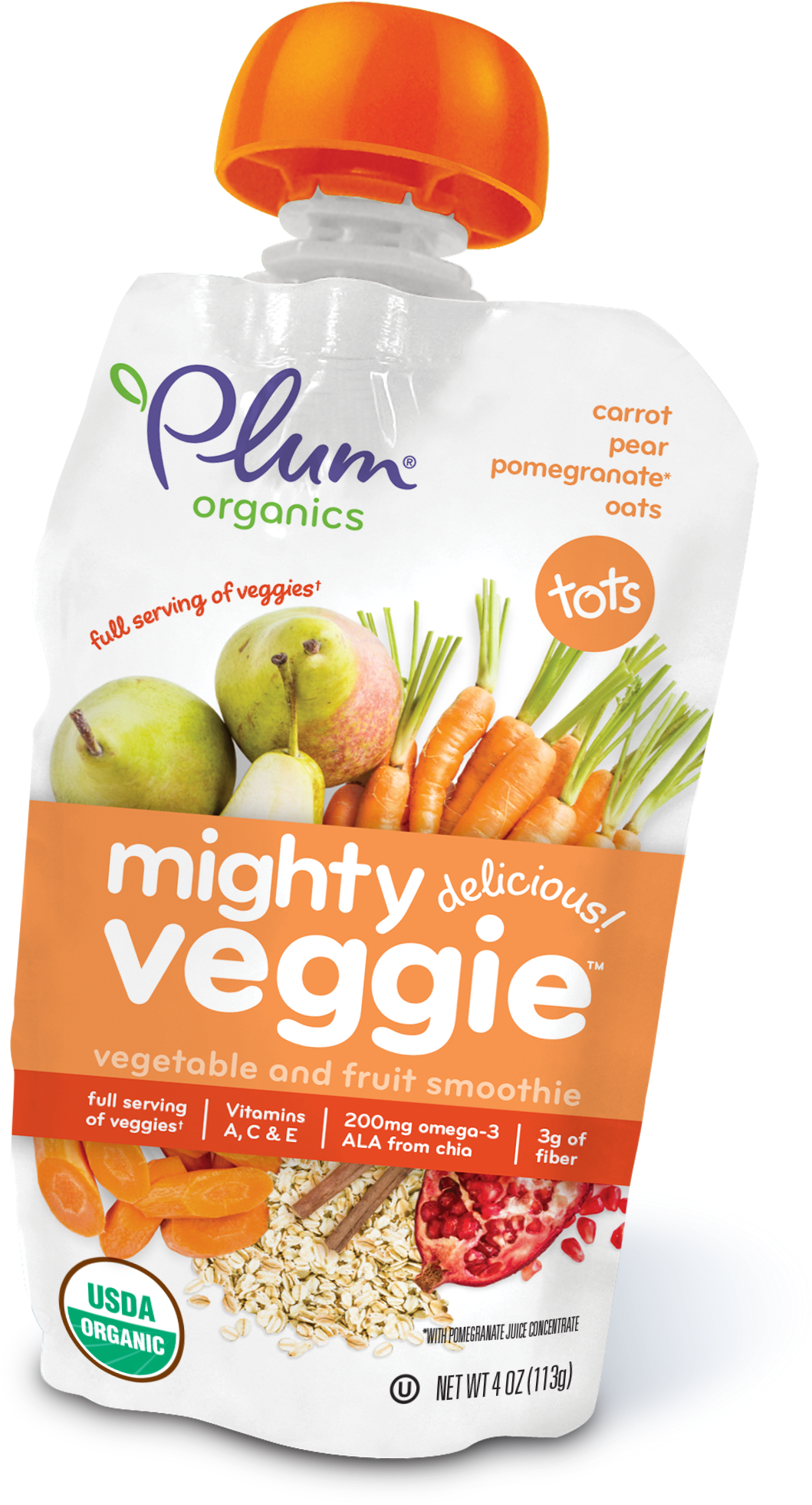 Plum Organics Vegetable And Fruit Smoothie, Mighty (1947x2443), Png Download