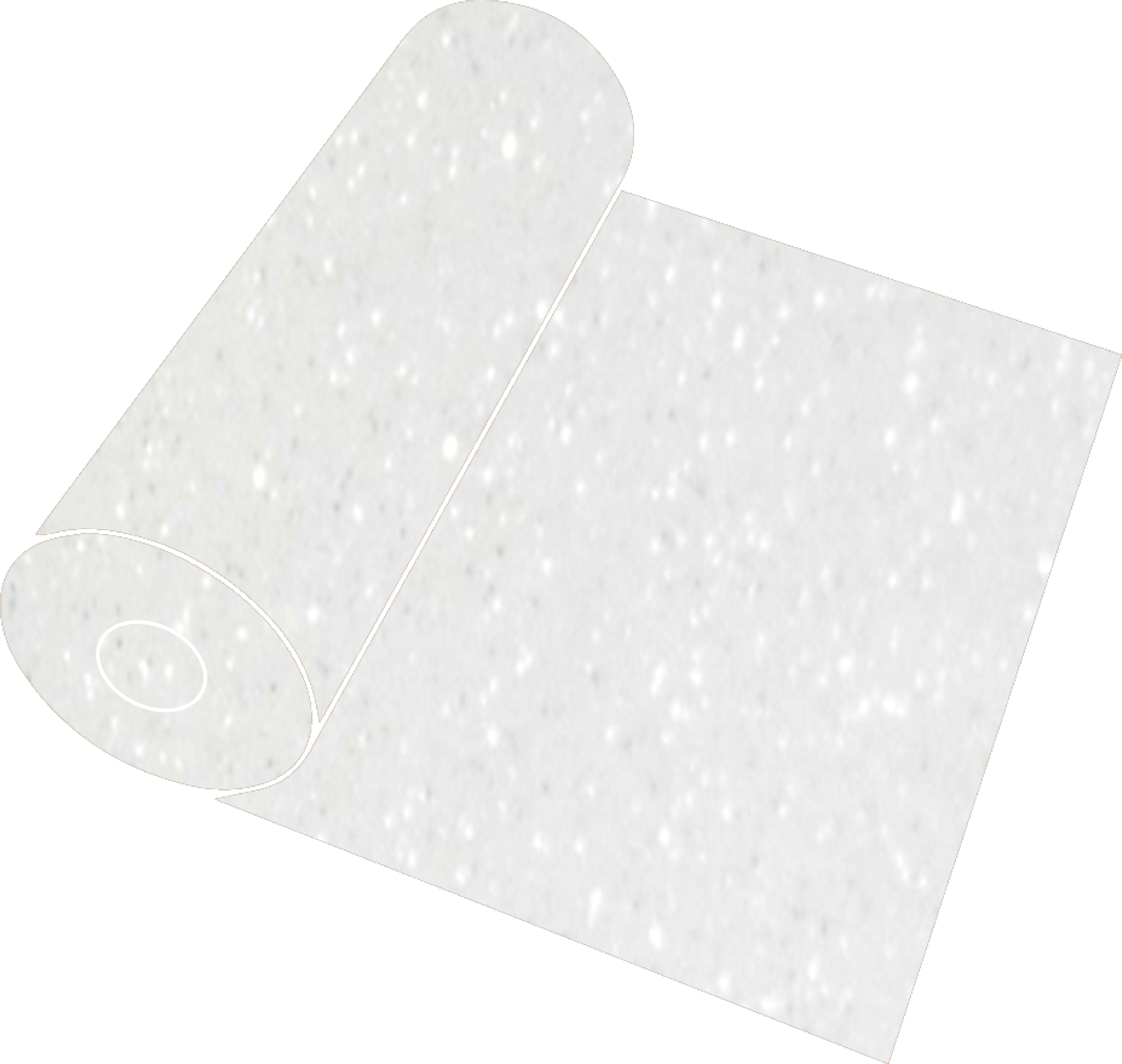 20" White Glitter Roll - Paper (3864x3684), Png Download