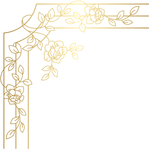 Download Decorative Golden Corner Png Clip Art Golden Corner Png PNG