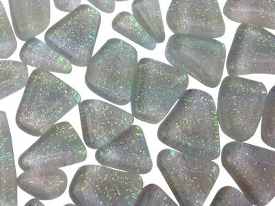 White Glitter Glass Tiles - Glass Tile (400x300), Png Download