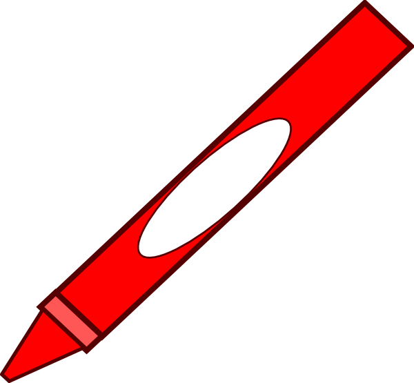 Best Related Of Red Crayon Clipart - Red Crayon Clipart (600x555), Png Download