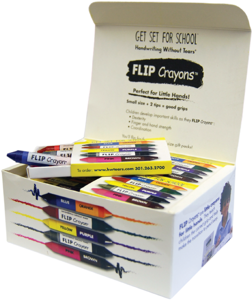 Flip Crayons® Gift Set - Handwriting Without Tears Flip Crayons (700x610), Png Download