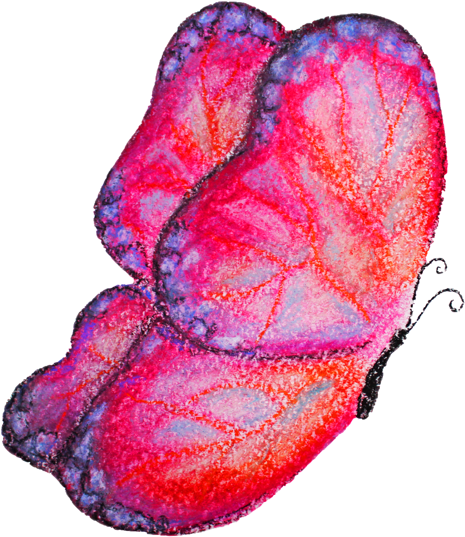 Red Butterfly Transparent Decorative - Portable Network Graphics (1024x1138), Png Download