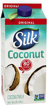 Silk Original Coconutmilk, Half Gallon - Original Silk Coconut Milk (371x371), Png Download