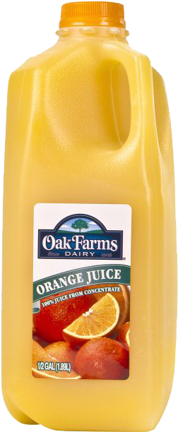 Oak Farms Milk, Whole - 1 Pt (265x640), Png Download