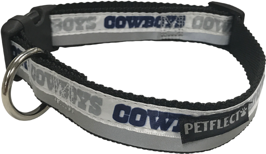 Petflect Dallas Cowboys Dog Collar - Nfl (600x362), Png Download