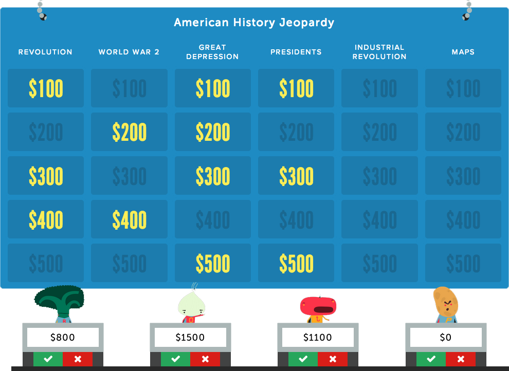 Jeopardy Rocks Create An Online Jeopardy Game In Minutes - Jeopardy Creator (990x722), Png Download