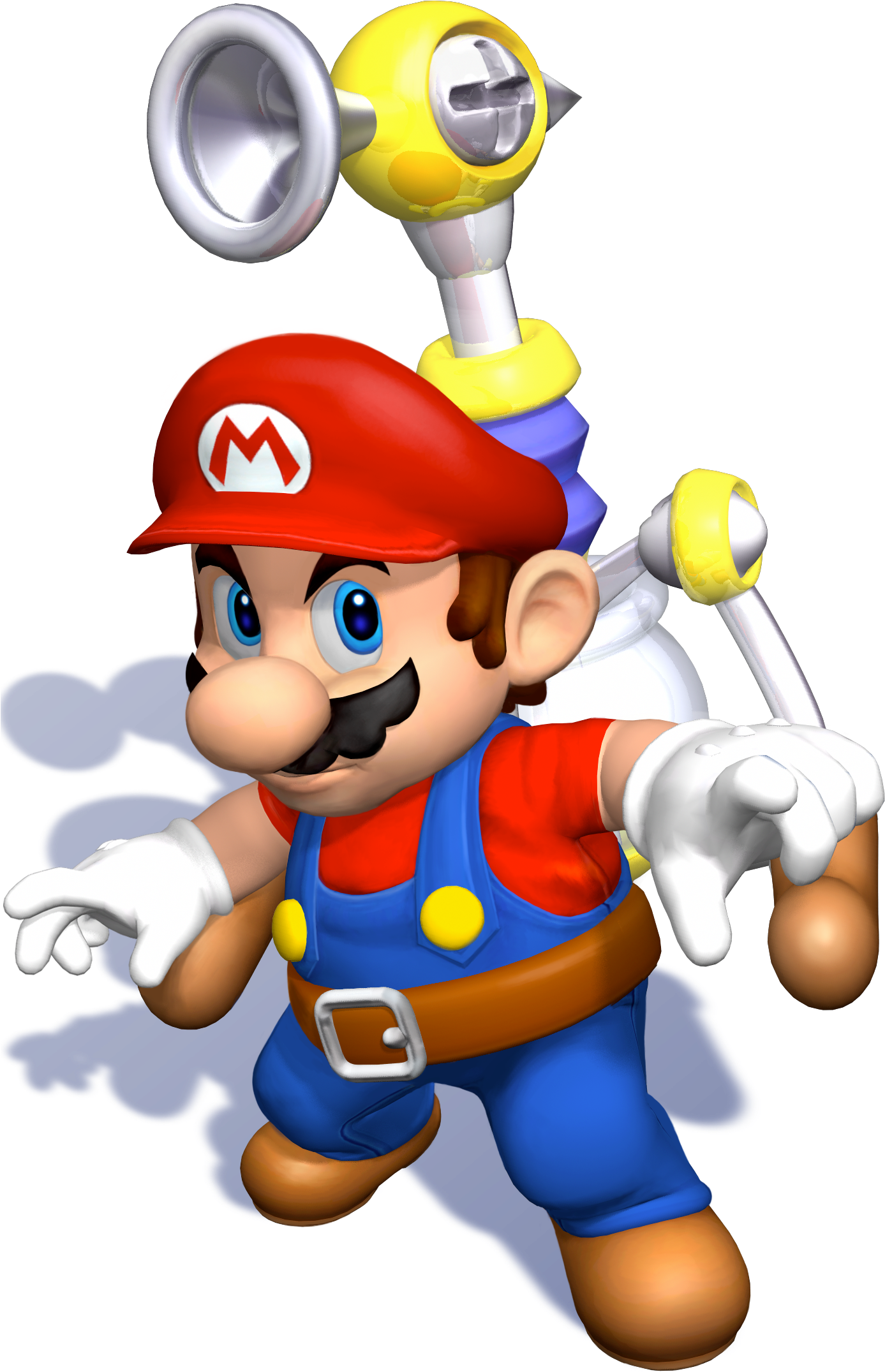 Sms-mario Fludd Pose - Super Mario Sunshine Artwork (1388x2160), Png Download