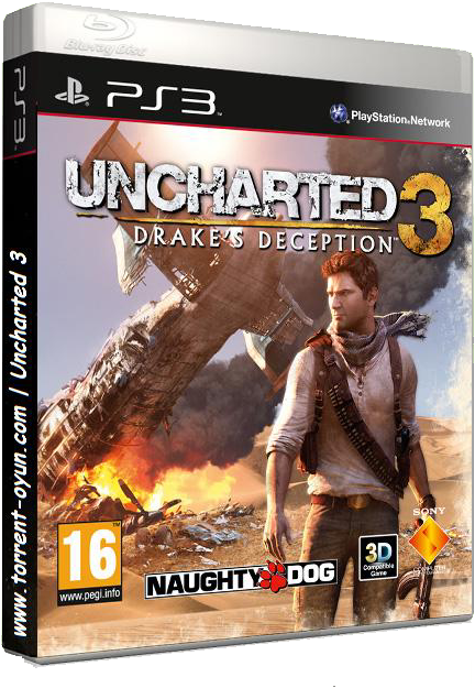 Uncharted 3 Pc Game Download - Uncharted 3 Drakes Deception (586x700), Png Download
