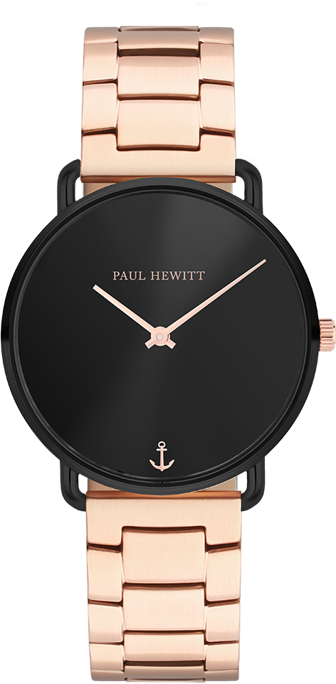 Watch Miss Ocean Line Black Sunray Metal Strap Ip Rose - Ph Mb Bs 4s (1000x1000), Png Download