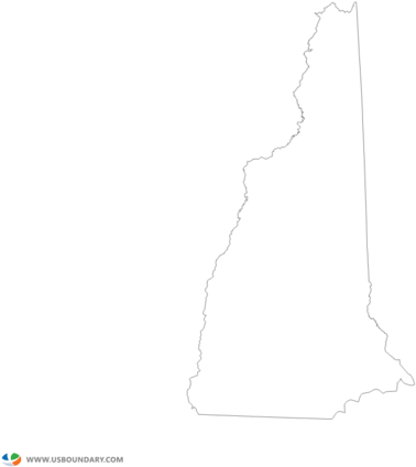 New Hampshire Map Clipart Png (600x464), Png Download