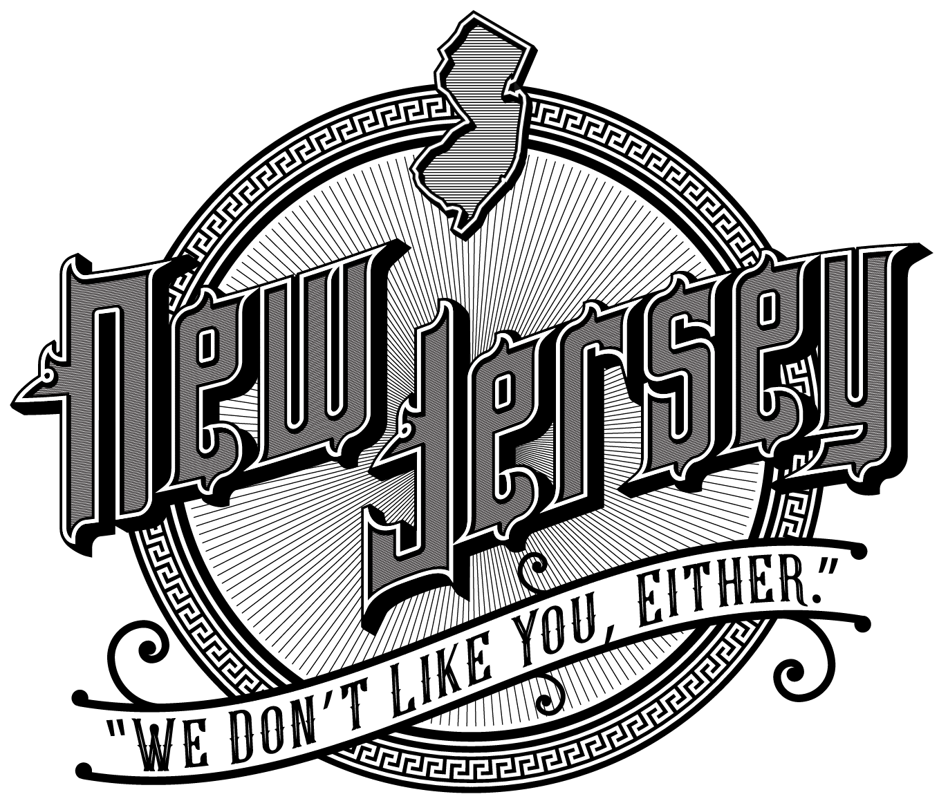 Newjerseyshirt - Thumb - - Illustration (1400x1400), Png Download