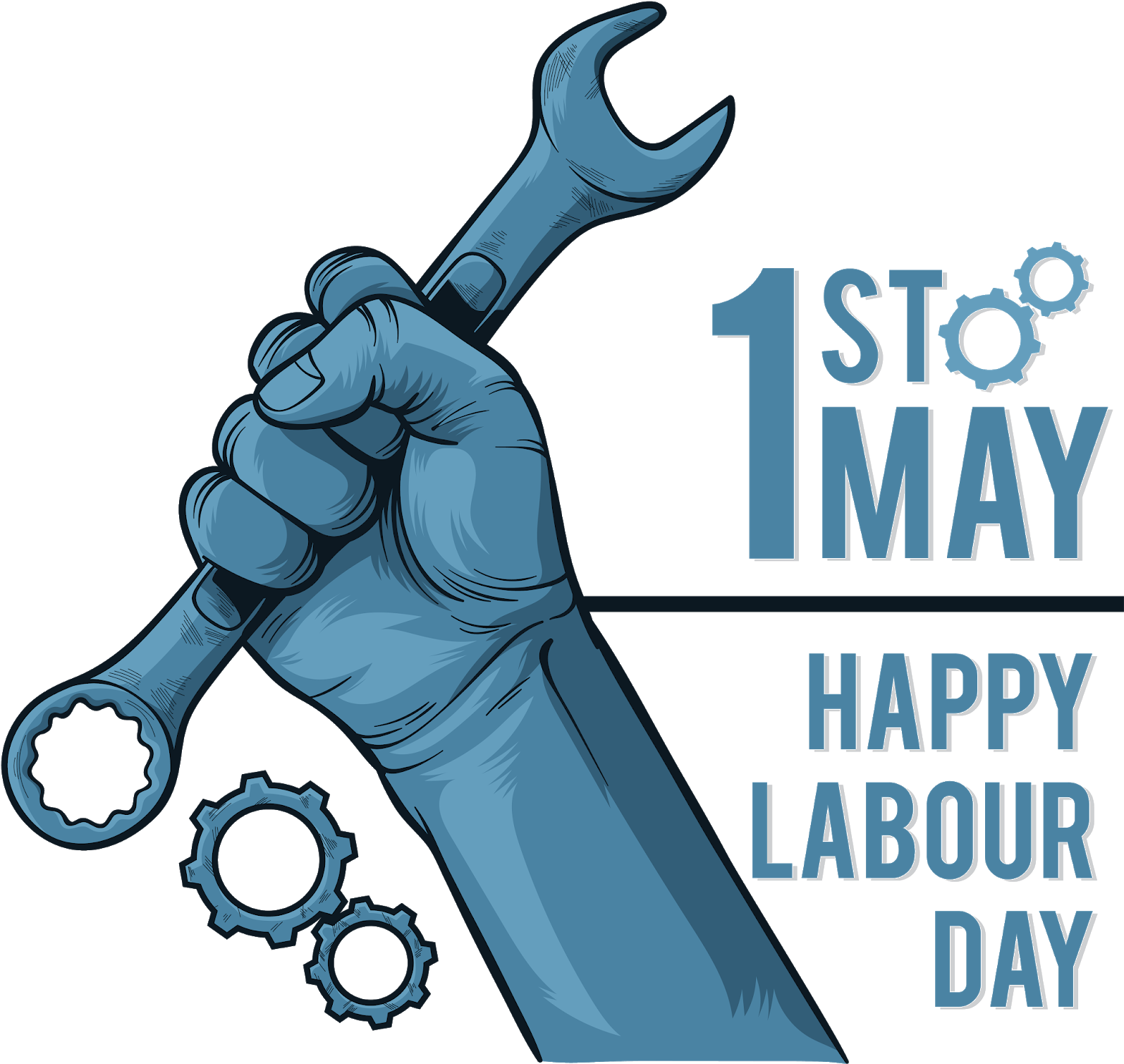 Download 1st May Happy Labor Day International Workers' Day PNG Image