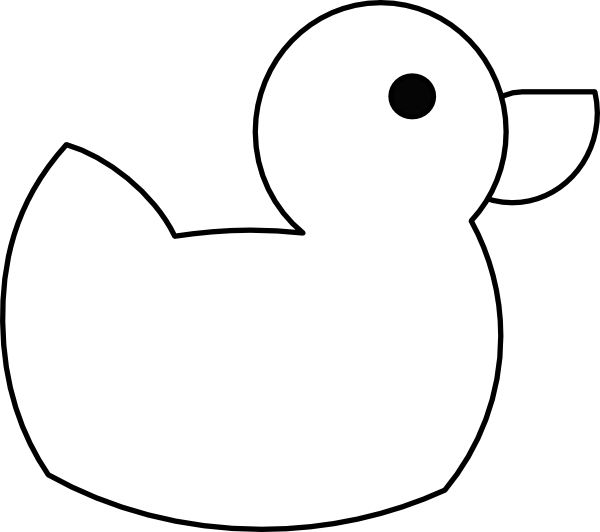 Download Small - Duck Cartoon Clipart Black And White Png PNG Image with No  Background 